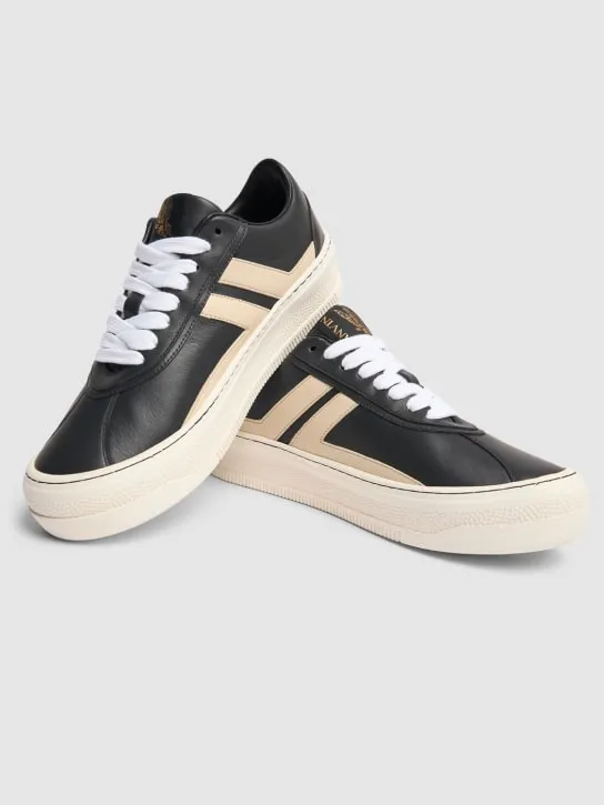 Lanvin   Pluto leather low top sneakers 