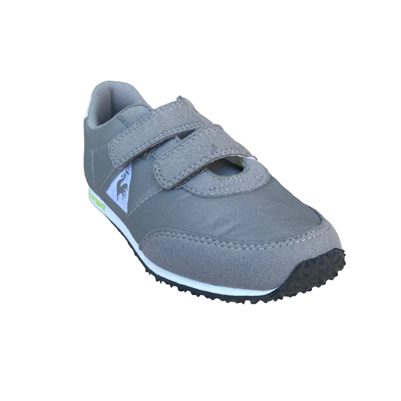 Le Coq Sportif scarpa da bambino con strappo in nylon Racerone 1610428 titanio