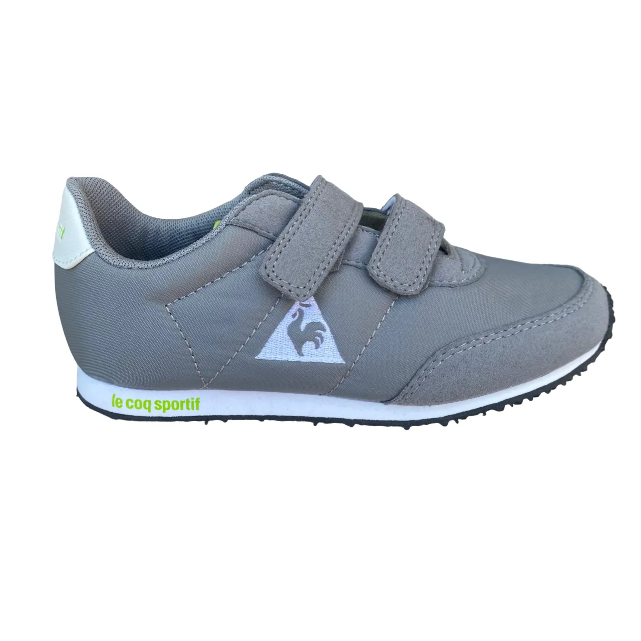 Le Coq Sportif scarpa da bambino con strappo in nylon Racerone 1610428 titanio