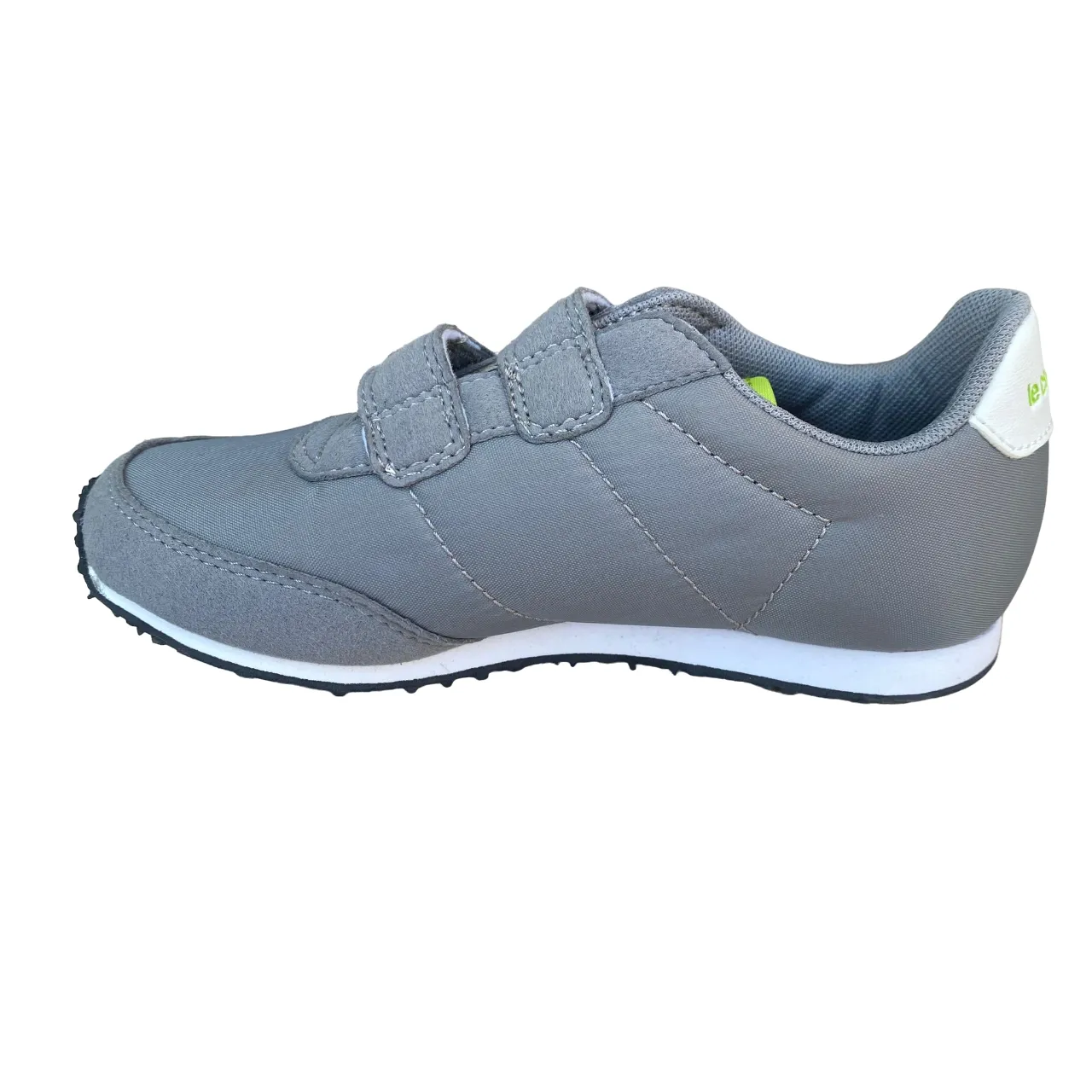 Le Coq Sportif scarpa da bambino con strappo in nylon Racerone 1610428 titanio