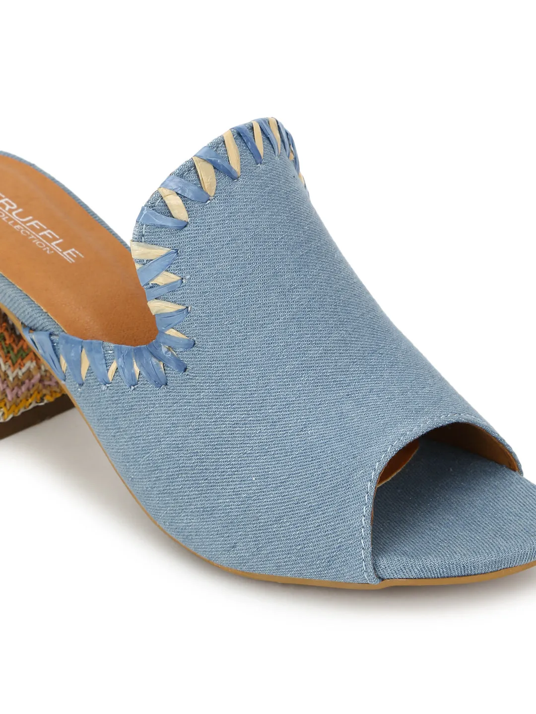 Light Blue Denim Block Sandals (TC-A3218-LBLUDEN)