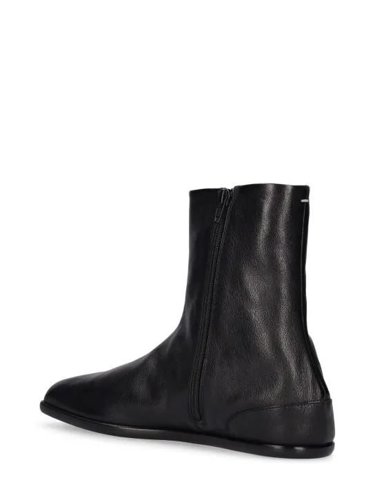 Maison Margiela   Tabi brushed leather boots 