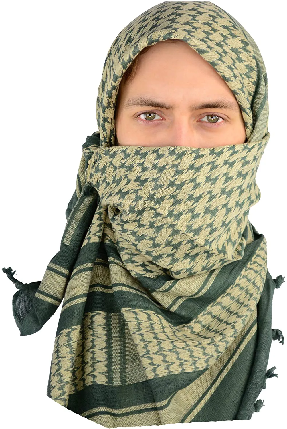 Mato & Hash Military Shemagh Tactical 100% Cotton Scarf Head Wrap