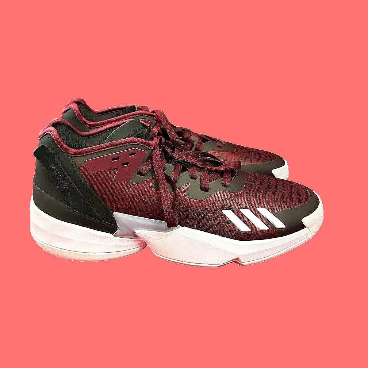 Men's adidas D.O.N. Issue 4 Basketball Shoes Sneakers Red Wine HQ6222 Size 19 XL