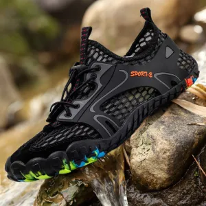 Men's Barefoot Shoes Outdoor Hiking Slip Resistant Soft Mesh Water Wading Shoes