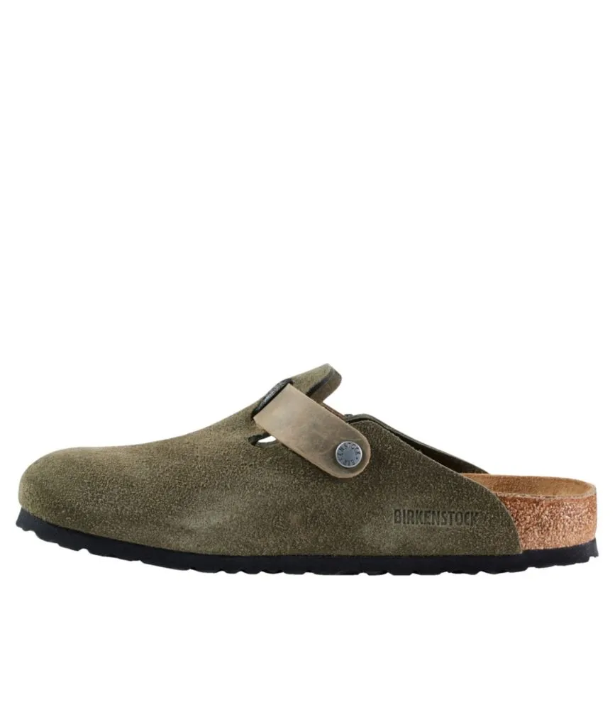 Men's Birkenstock Boston Clogs, Classic Suede