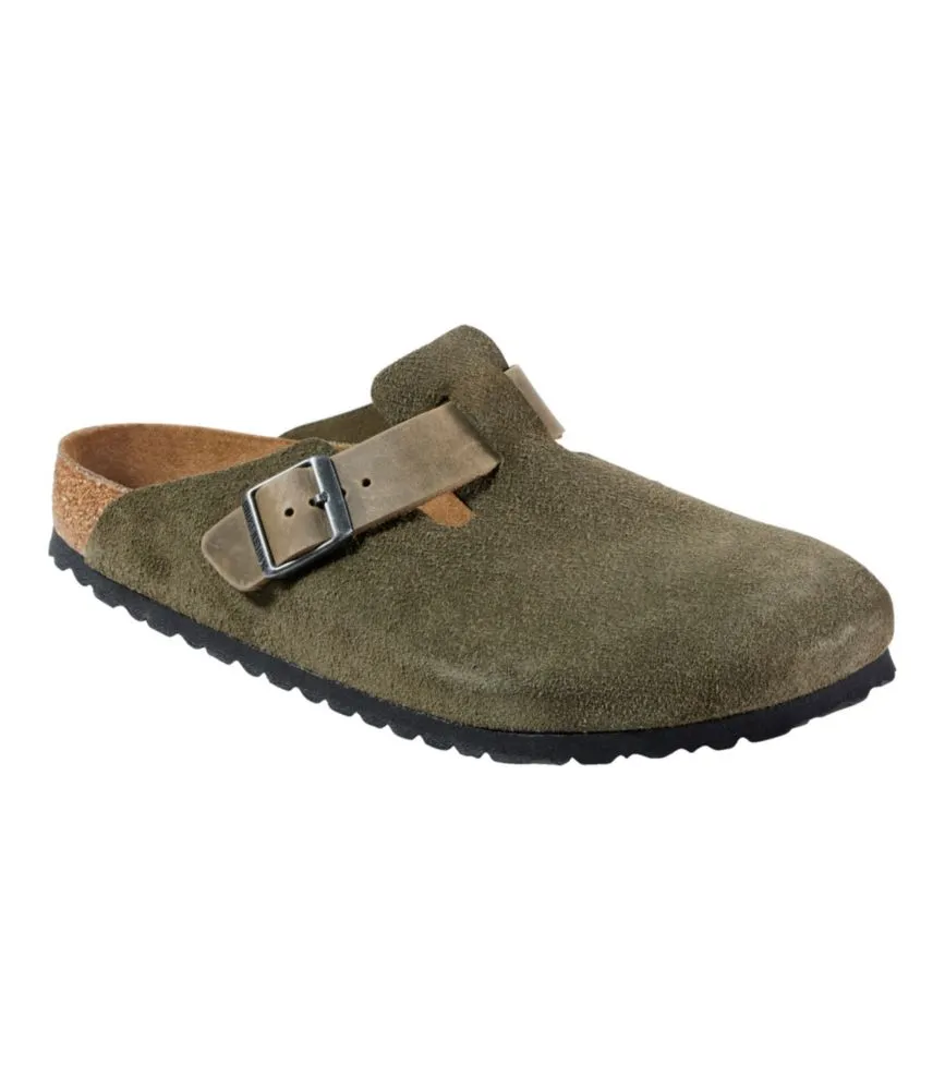 Men's Birkenstock Boston Clogs, Classic Suede