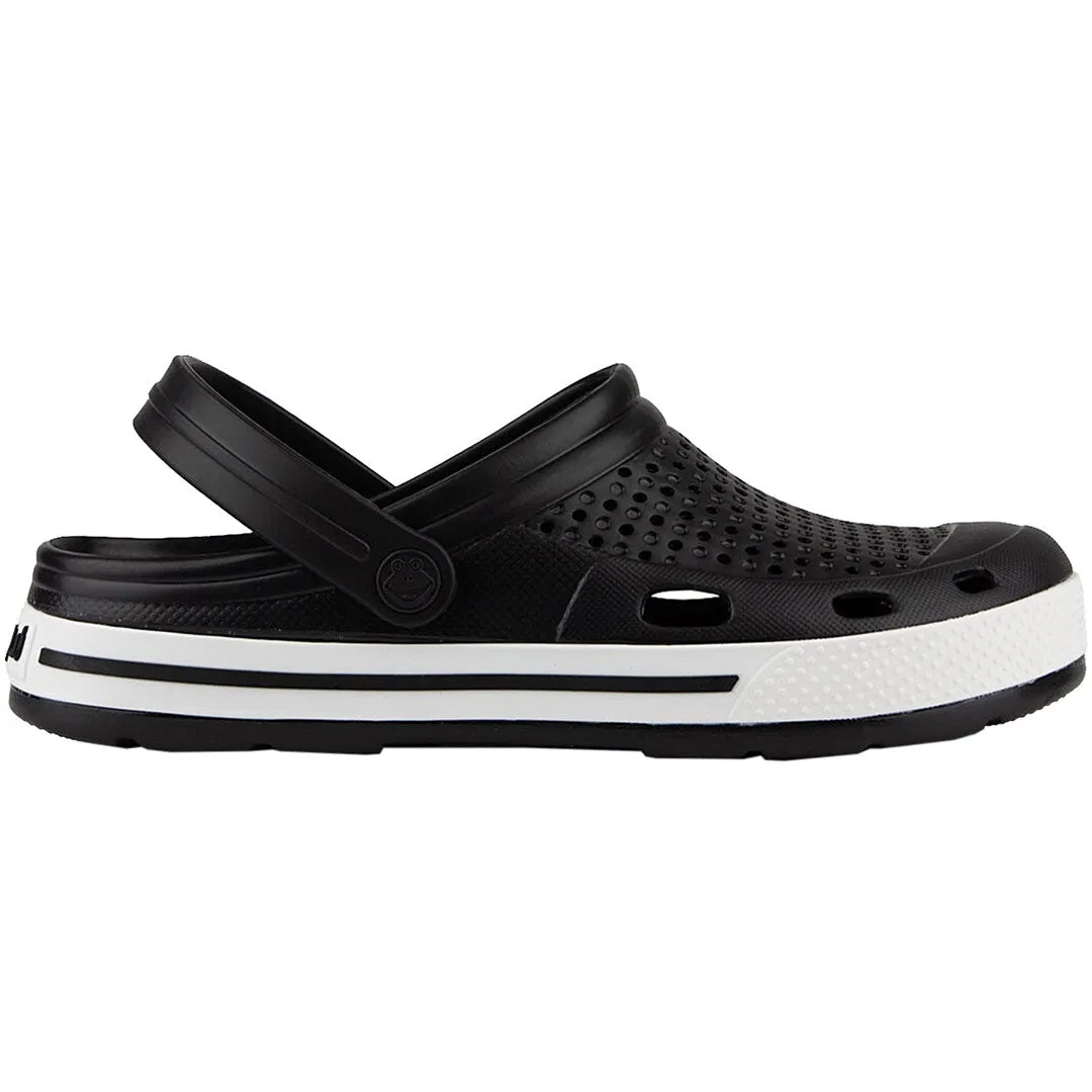 Men's Clogs Coqui Lindo Black And White 6403-100-2232 44