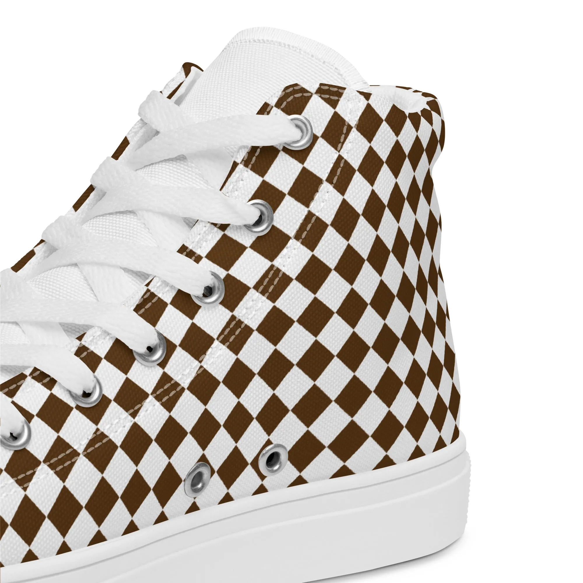 Men’s high top canvas sneaker with design pattern - Aiden