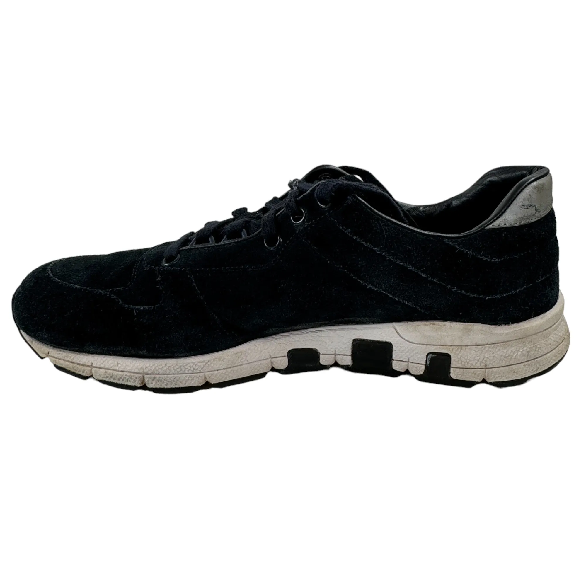 Men's Suede Logo Low Trainers Navy Size EU 42 / UK 8