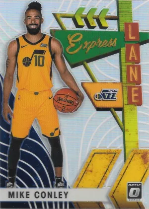 Mike Conley, Express Lane Silver Prizm, 2019-20 Panini Donruss Optic Basketball NBA