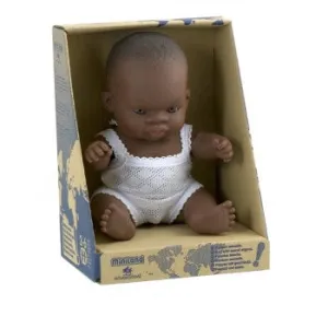 Miniland Doll- African Boy- 21cm