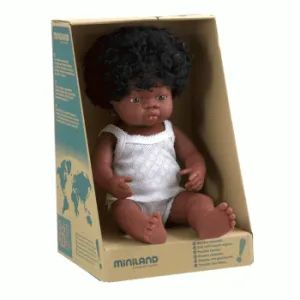 Miniland Doll- African Girl 38cm