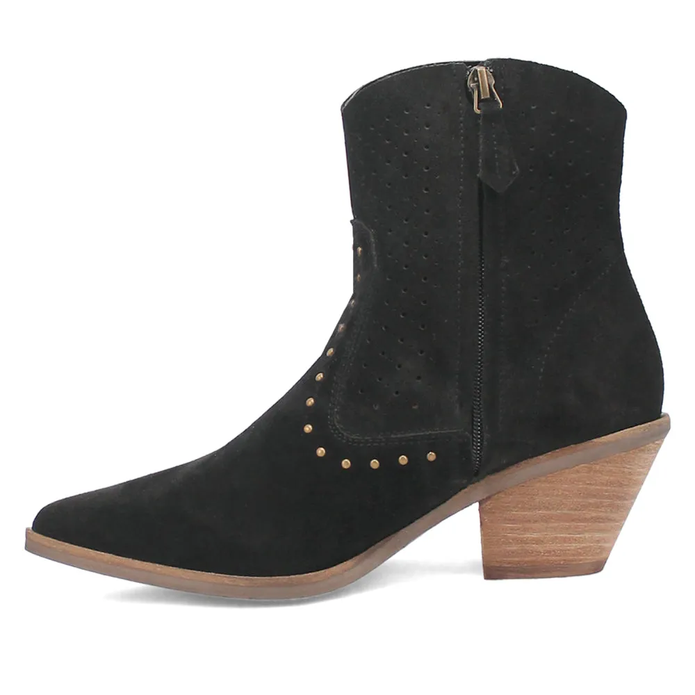 Miss Priss Cut Outs Studded Pointed Toe Booties