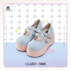 MODO~Sweet Lolita Platform Shoes Multiple Colors Elevated Shoes