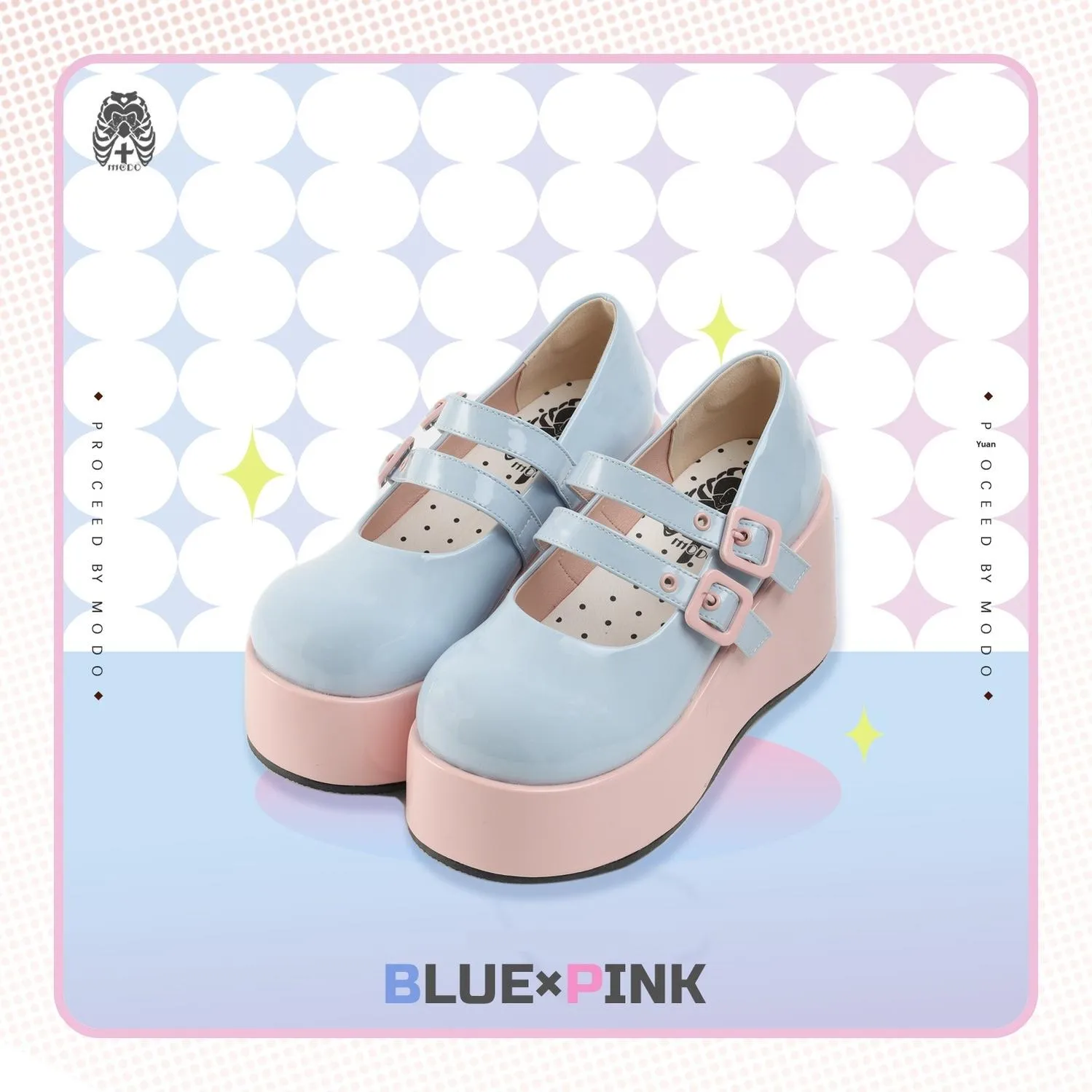 MODO~Sweet Lolita Platform Shoes Multiple Colors Elevated Shoes