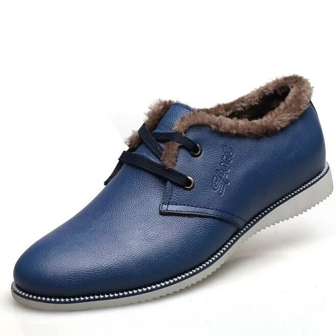 New Fashion men oxfords winter Leather Shoes Men's Flats Shoes Low Men Sneakers for men