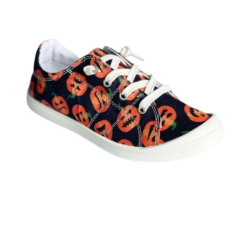 Newbell Halloween Pumpkin Casual Sneakers