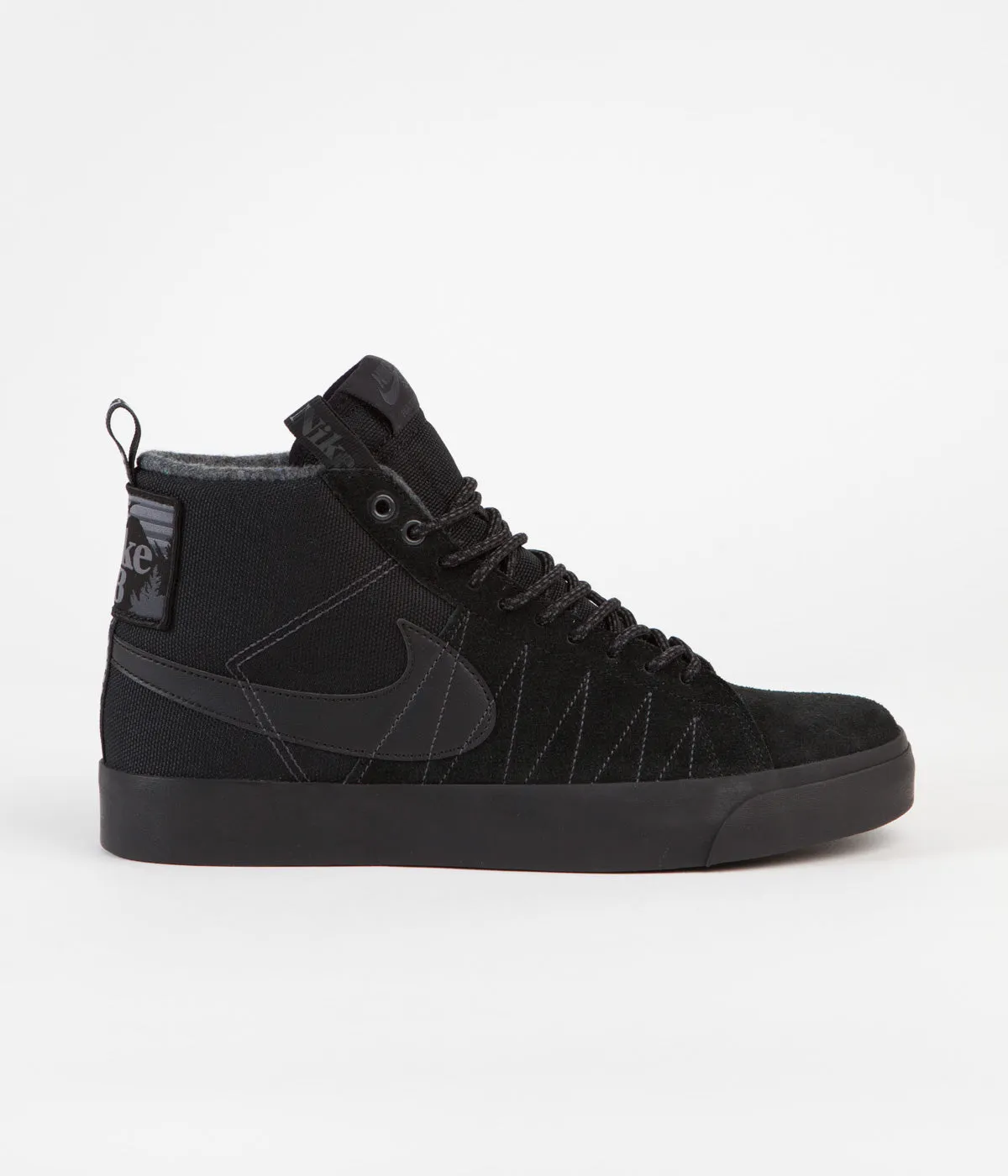 Nike SB Blazer Mid Premium Shoes - Black / Black - Anthracite - Black