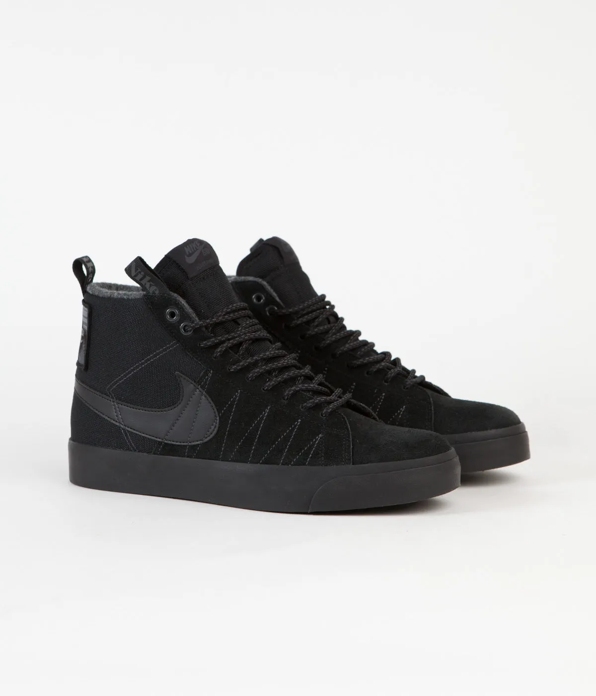 Nike SB Blazer Mid Premium Shoes - Black / Black - Anthracite - Black