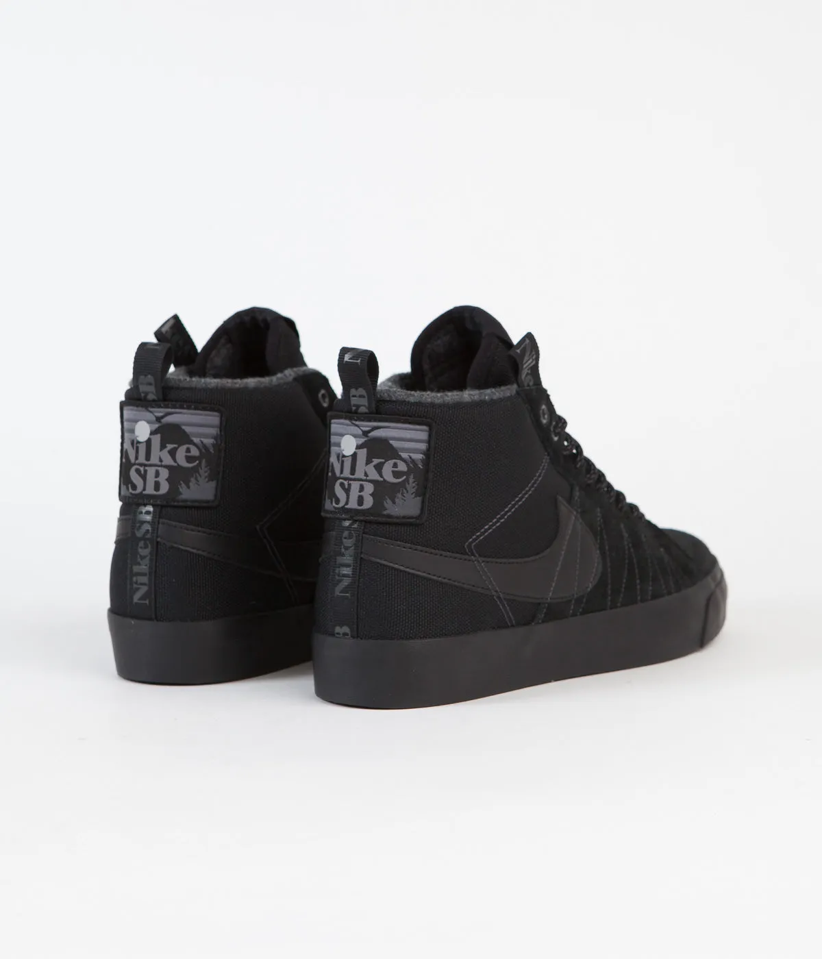 Nike SB Blazer Mid Premium Shoes - Black / Black - Anthracite - Black