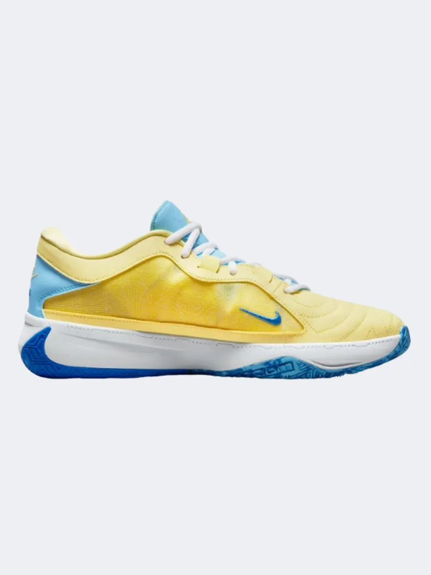 Nike Zoom Freak 5 Men Basketball Espadrilles Yellow/White/Blue