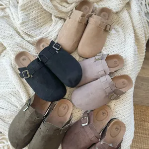 Nordic Suede Clogs