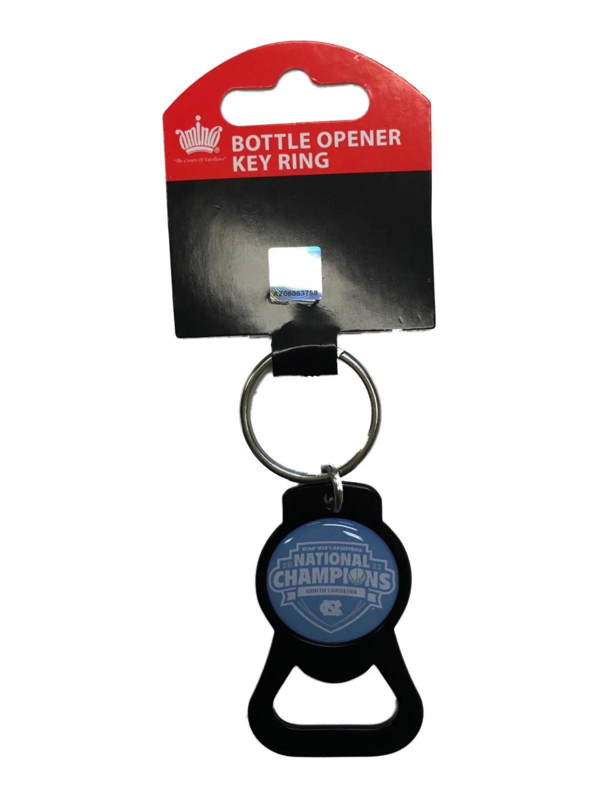 North Carolina Tar Heels 2017 Basketball Champions Bottle Opener Keychain