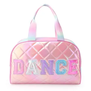 OMG Accessories - 'Dance' Quilted Metallic Medium Duffle Bag