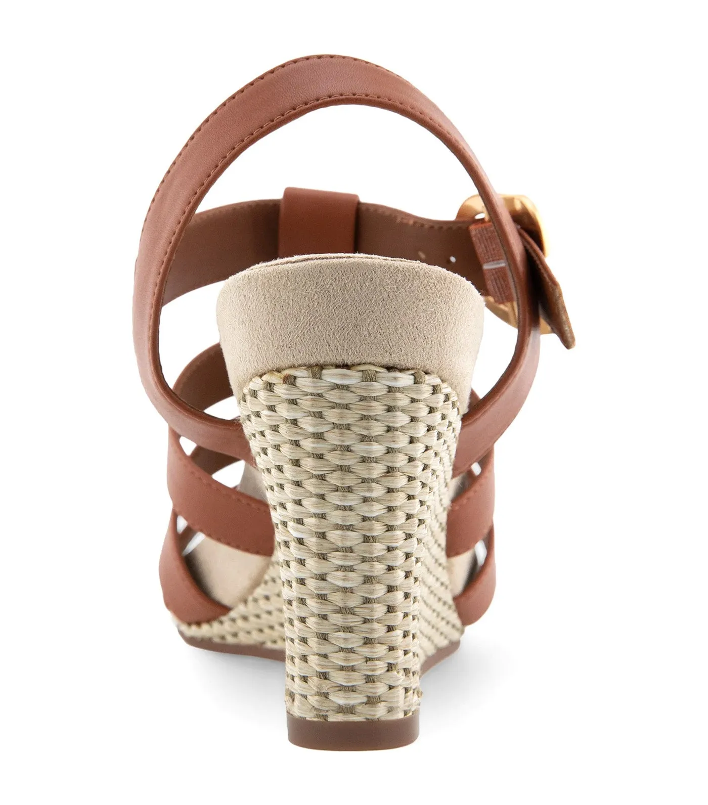 Paige Wedge Sandals Tan