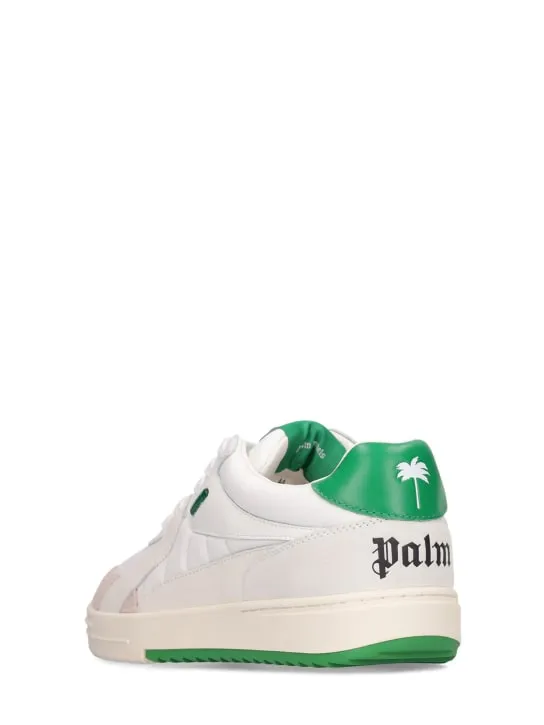 Palm Angels   Palm University leather low-top sneakers 