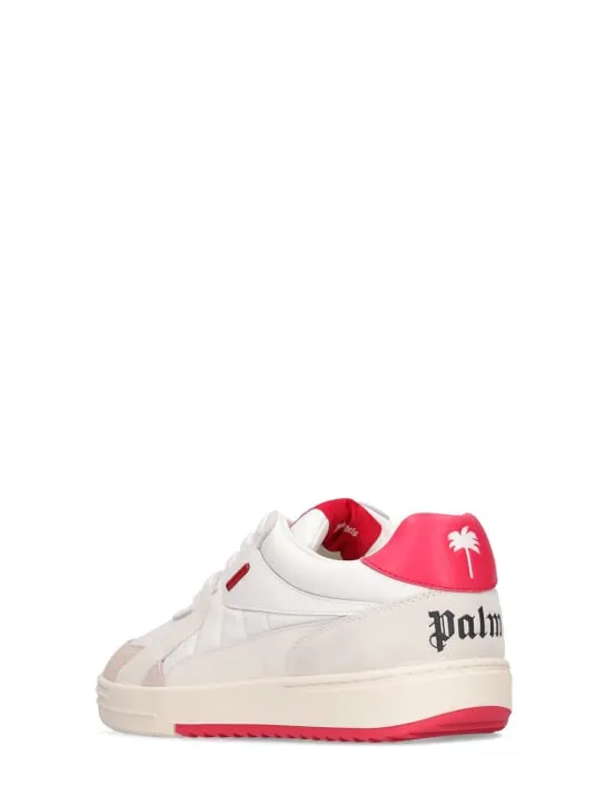 Palm Angels   Palm University leather low-top sneakers 