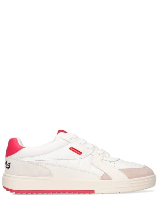 Palm Angels   Palm University leather low-top sneakers 