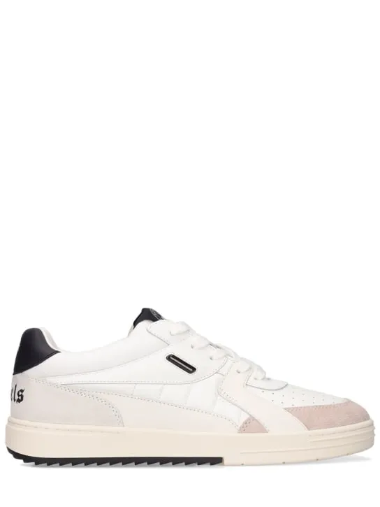 Palm Angels   Palm University leather low-top sneakers 