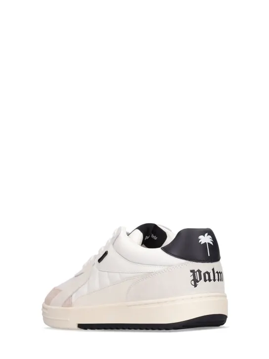 Palm Angels   Palm University leather low-top sneakers 