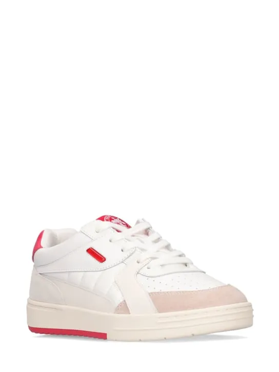 Palm Angels   Palm University leather low-top sneakers 