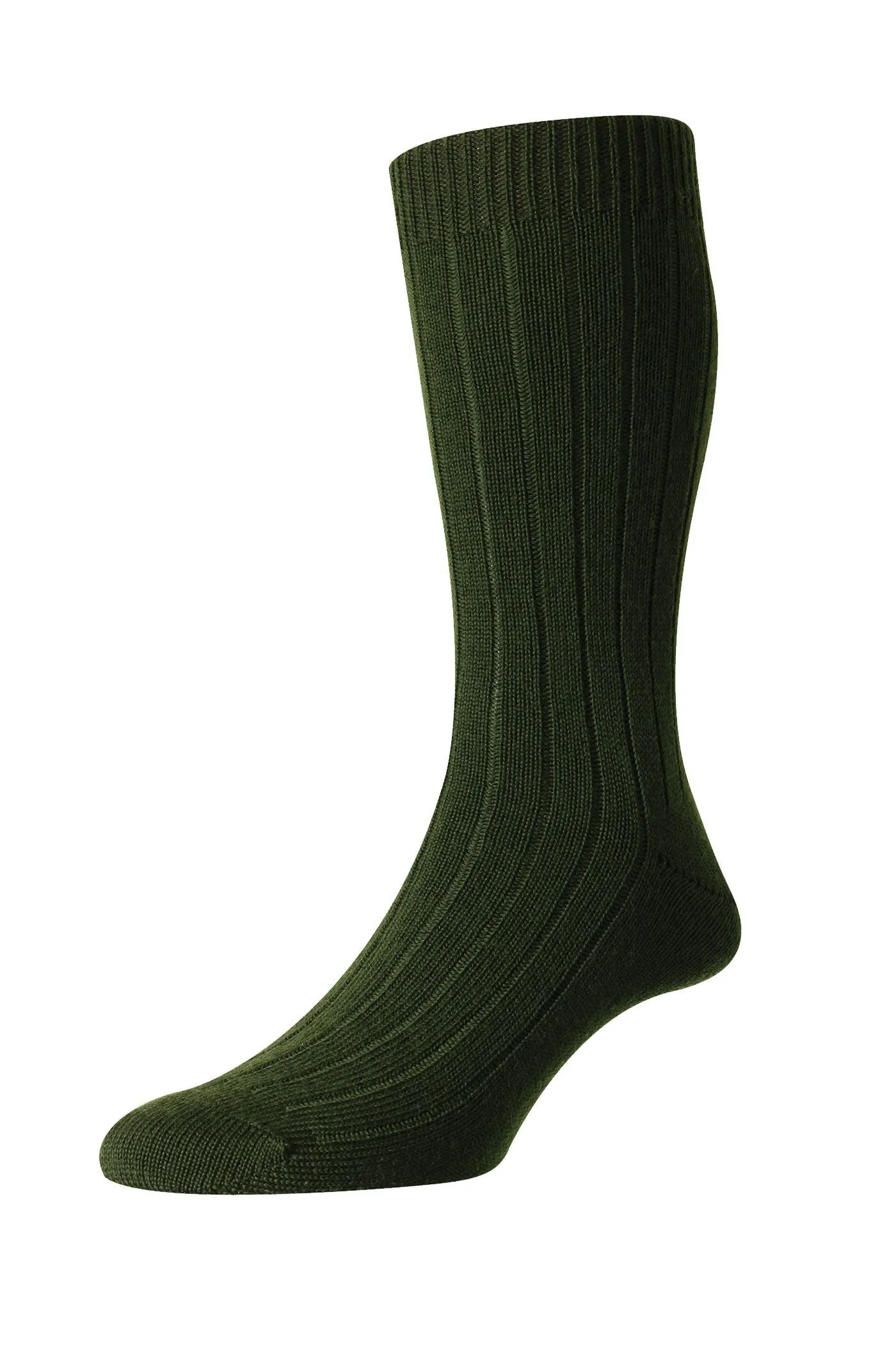 Pantherella - Packington Dark Olive wool