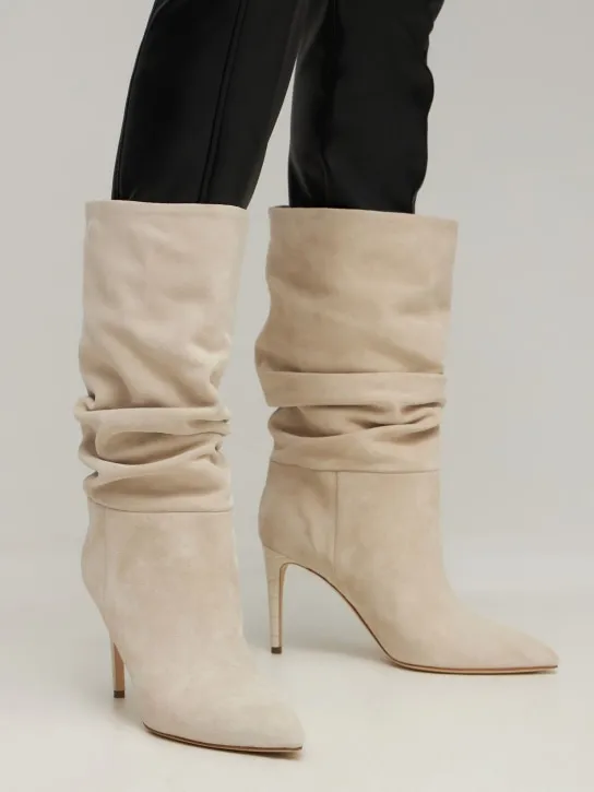 Paris Texas   85mm Slouchy suede boots 