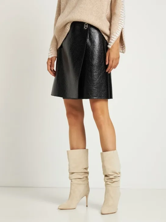 Paris Texas   85mm Slouchy suede boots 