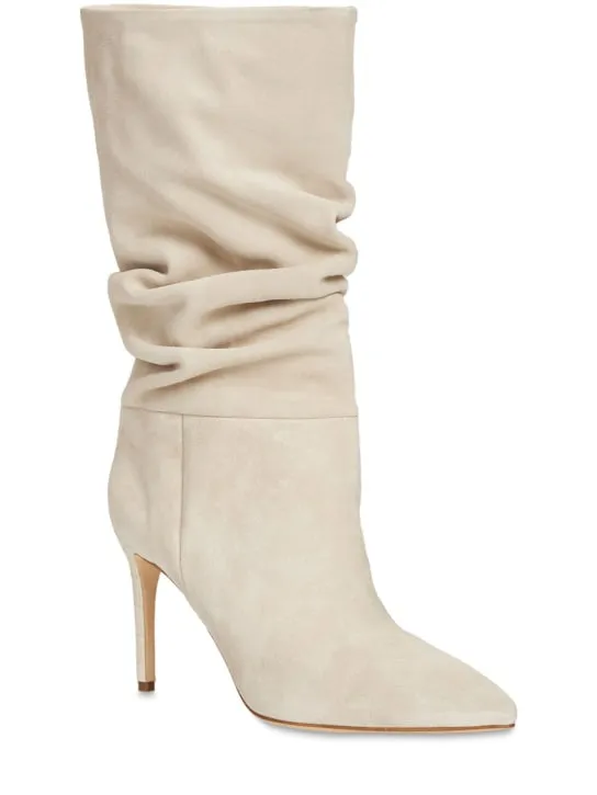 Paris Texas   85mm Slouchy suede boots 