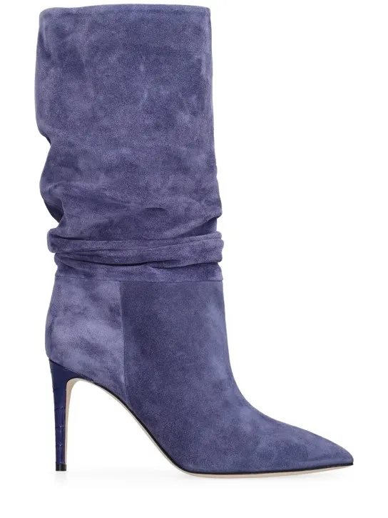 Paris Texas   85mm Slouchy suede boots 