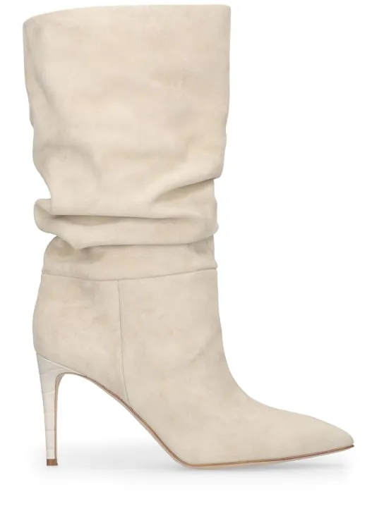 Paris Texas   85mm Slouchy suede boots 