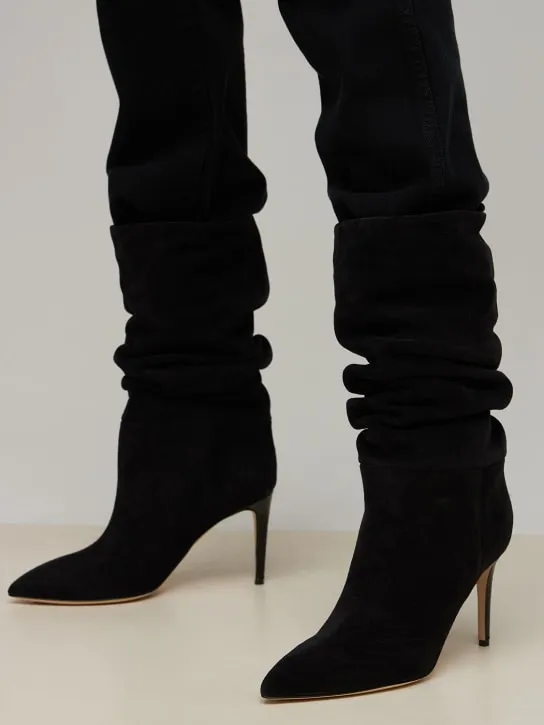 Paris Texas   85mm Slouchy suede boots 