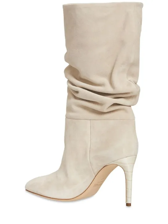 Paris Texas   85mm Slouchy suede boots 