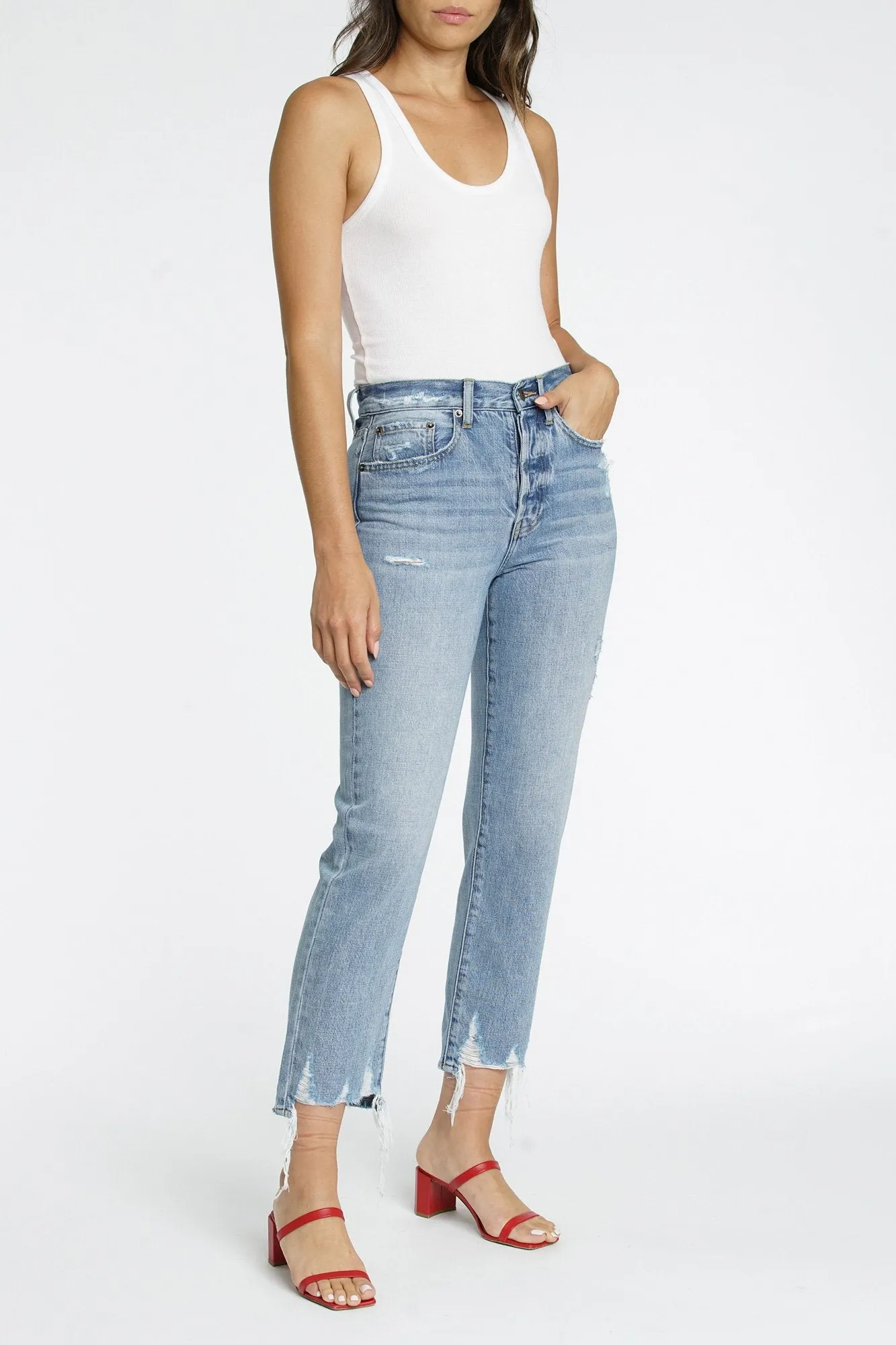 Pistola - Charlie High Rise Jeans in Ruthless