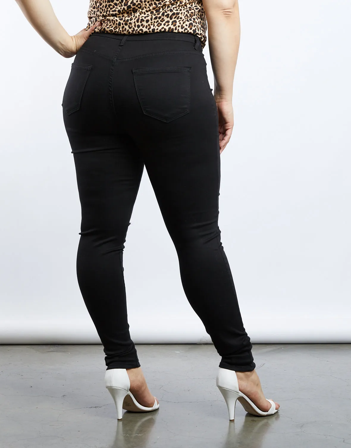 Plus Size Arie High Rise Skinny Jeans