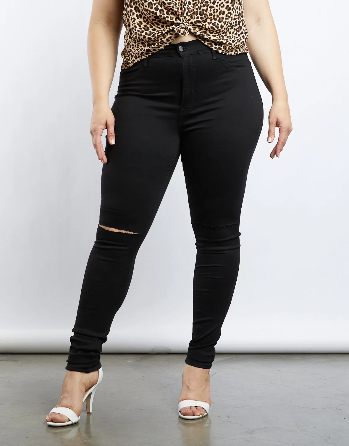 Plus Size Arie High Rise Skinny Jeans