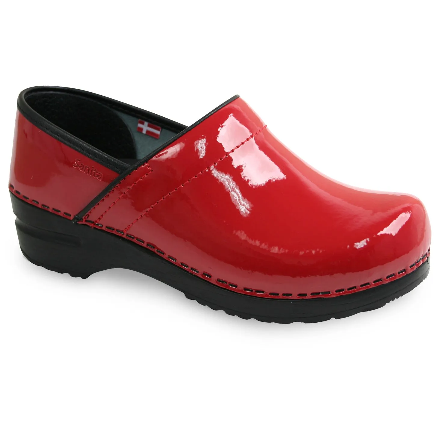 Professional Women's Clog - Patent Red