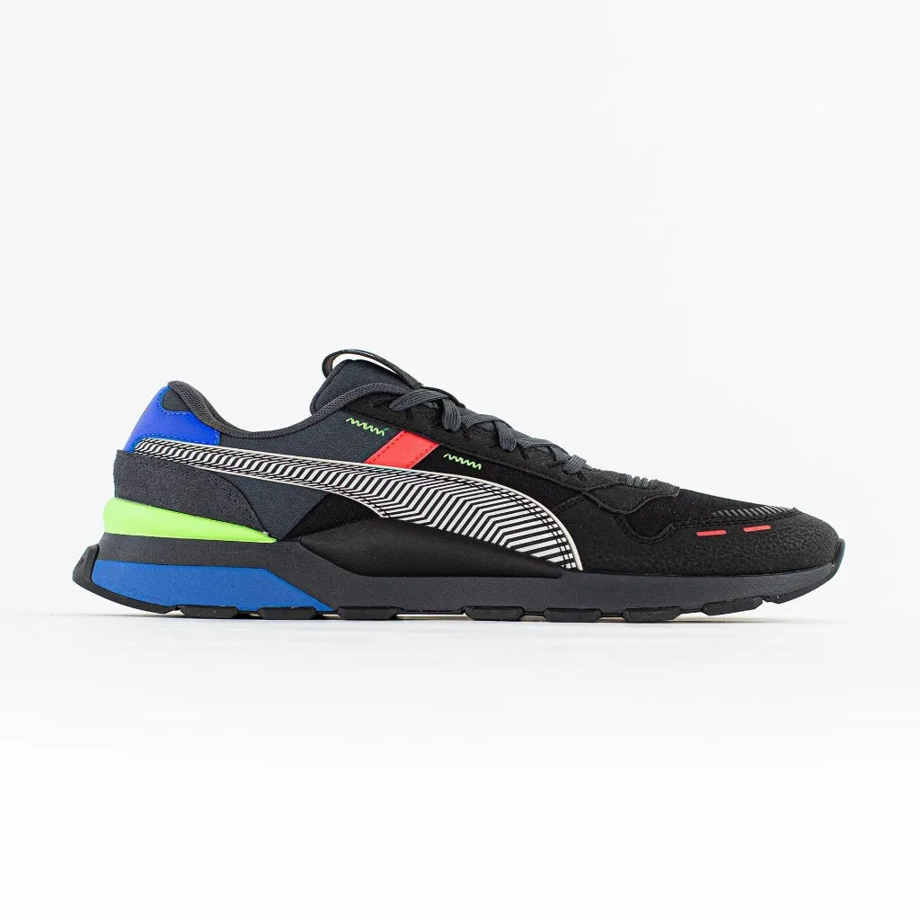 PUMA RS 2.0 DAZED - MEN / BLACK -EBONY-GREEN GLERE