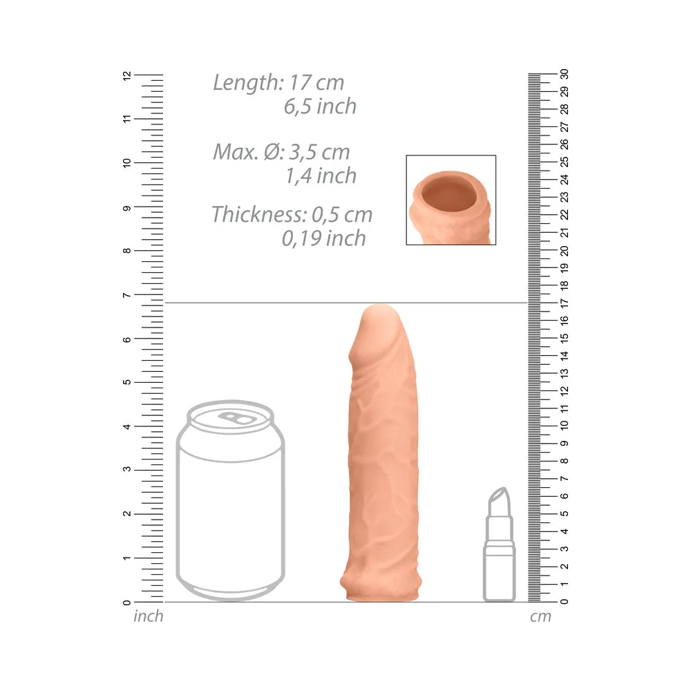 RealRock Realistic 6 in. Penis Sleeve Extender Beige